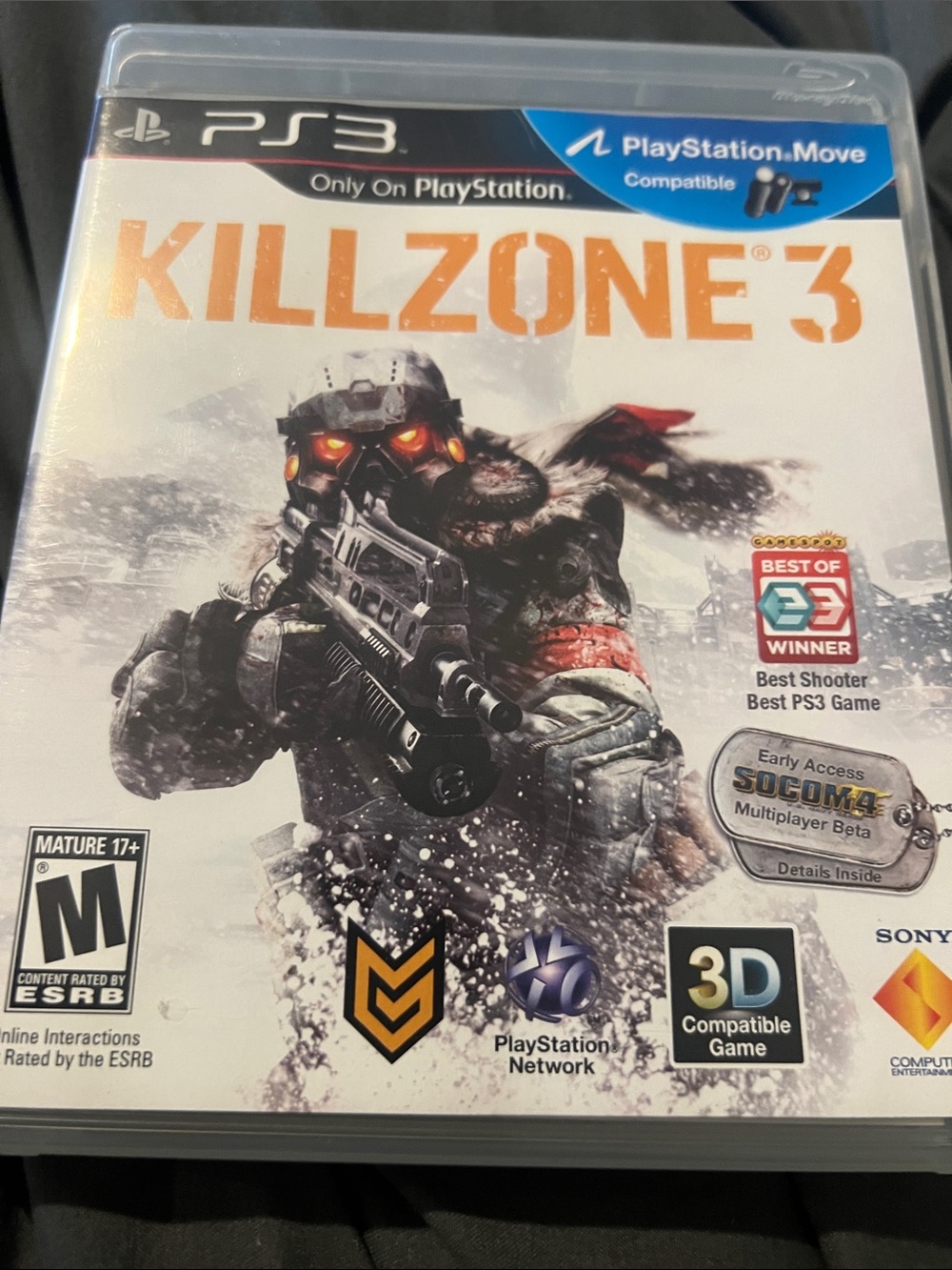 Sony PS3 Killzone 3 - White/Orange Cover